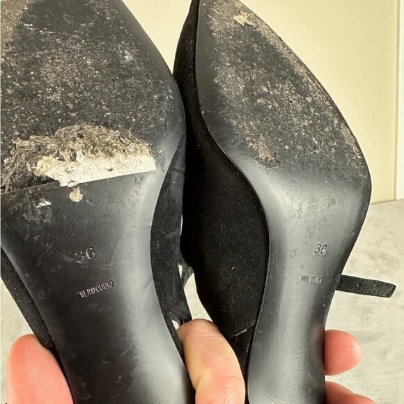 Alexander Wang  Black Pumps Suede Heels Women’s Size 36 EU - Picture 4 of 11